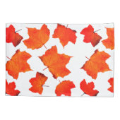 Dall Leaves Maple Tree Foliage Oranje White Trendy Kussensloop (Achterkant)