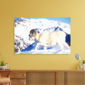 dall schaap, Ovis dalli, volle krul ram Canvas Afdruk (Insitu (Woonkamer))