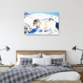 dall schaap, Ovis dalli, volle krul ram Canvas Afdruk (Insitu (Slaapkamer))