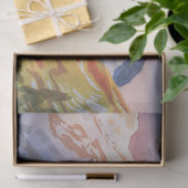 Dall-schaapram op een majestueuze bergdecoupage tissuepapier (Geschenk)