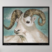 Dall Sheep Print, Waarde Poster Papier (mat) (Voorkant)
