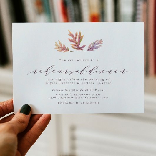 Dall verlaat repetitie diner uitnodiging