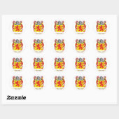 Dalla Corte Coat of arms Ronde Sticker (Vel)