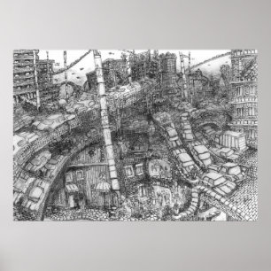 Dallas 2092 (inktwas) - Poster