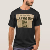 Dallas 80s Series TV Show  krant JR T-shirt (Voorkant)
