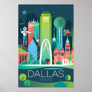 Dallas Afdruk Poster