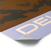 Dallas Art Texas Print Delta Airlines Reisposter (Hoek)