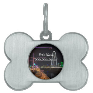 Dallas Avondwandeling Pet ID Tag Huisdieren Naamplaatje