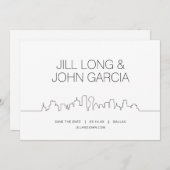 Dallas Bewaar de datum Kaart (Voorkant / Achterkant)