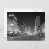 Dallas bij nacht 1942 briefkaart (Voorkant / Achterkant)