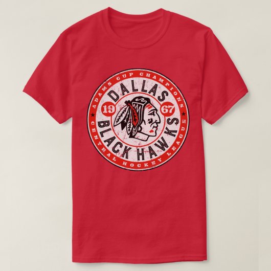 Dallas Black Hawks 1 T-shirt (Design voorkant)
