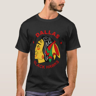 Dallas Black Hawks Antieke Hockey Fan T-shirt