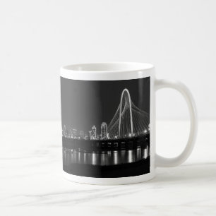 Dallas Bridge Uitzicht Grayscale Coffee Mok
