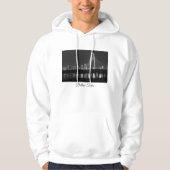 Dallas Bridge Uitzicht Grayscale Hoodie (Voorkant)