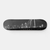 Dallas Bridge Uitzicht Grayscale Persoonlijk Skateboard (Horizontaal)
