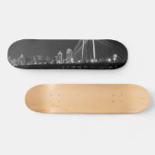 Dallas Bridge Uitzicht Grayscale Persoonlijk Skateboard (Horizontaal)