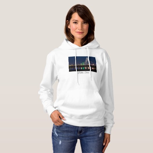 Dallas Bridge Uitzicht Hoodie (Voorkant volledig)
