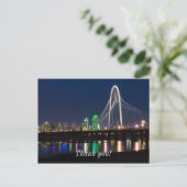 Dallas Bridge View Briefkaart (Staand voorkant)