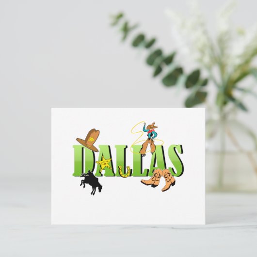 Dallas Briefkaart (Staand voorkant)