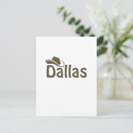 Dallas Briefkaart (Staand voorkant)