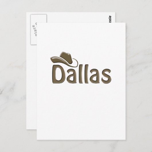 Dallas Briefkaart (Voorkant / Achterkant)