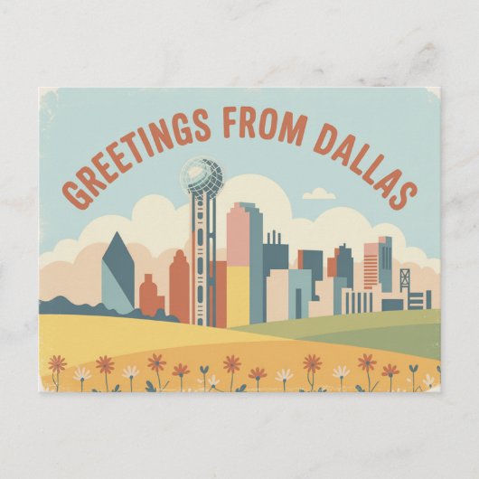  Dallas Briefkaart | Groeten uit Dallas (Voorkant)