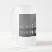 Dallas Brugzicht Grijs Matglas Bierpul (Voorkant links)