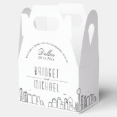 Dallas Bruiloft | City Skyline Bedankdoosjes (Geopend)