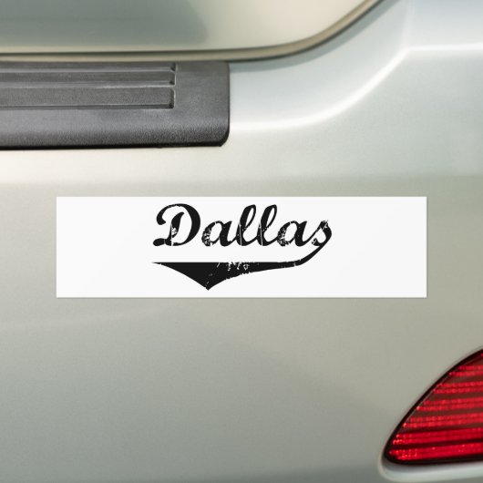 Dallas Bumpersticker (Op auto)