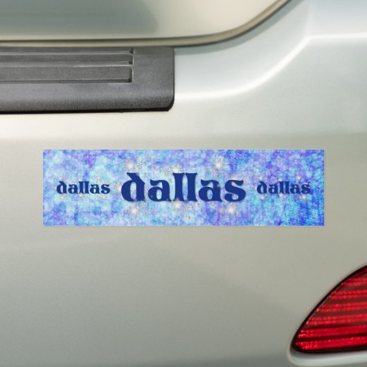 DALLAS BUMPERSTICKER (Op auto)