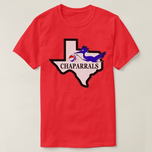  Dallas Chaparrals Basketbal 1973 TShirt (Design voorkant)