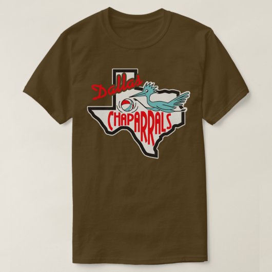 Dallas Chaparrals Basketbal T-shirt (Design voorkant)