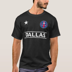 Dallas City 214 Round Badge met Sterren - Texas De T-shirt