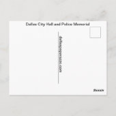 Dallas City Hall Ansichtkaart Briefkaart (Achterkant)