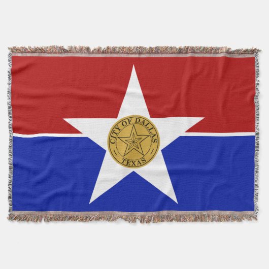 Dallas City vlag Deken (Voorkant)