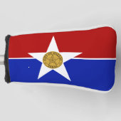 Dallas City vlag Golfheadcover (Voorkant)