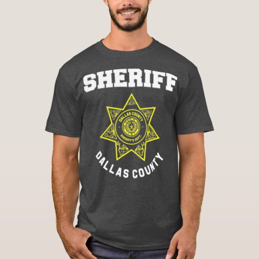 Dallas County Texas Sheriff Deputies T-shirt (Voorkant)