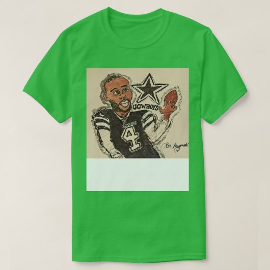 Dallas Cowboys Dak Prescott T-shirt (Design voorkant)