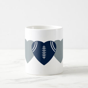 Dallas Cowboys Football Heart Design Koffiemok