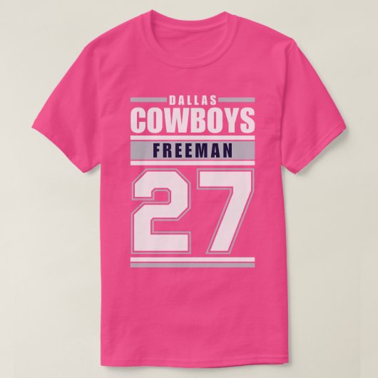Dallas Cowboys Freeman 27 spelers TShirt (Design voorkant)