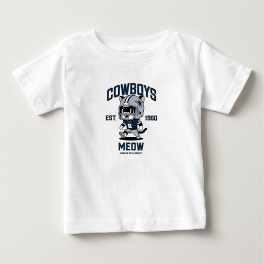 Dallas Cowboys Schattige Kitten Voetbalspeler (Voorkant)