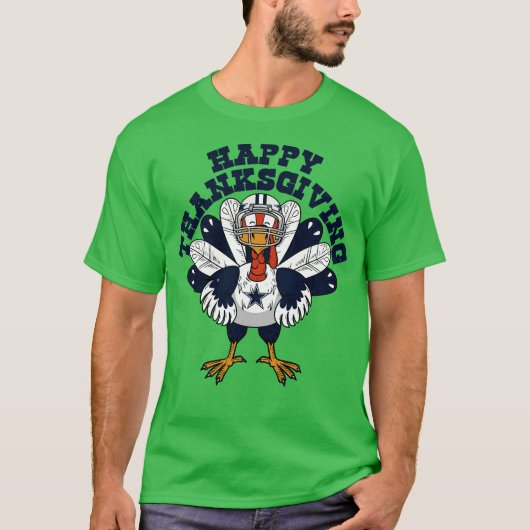 Dallas Cowboys Turkije Happy Thanksgiving Phone Ca T-shirt (Voorkant)