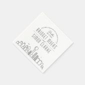Dallas Deco Skyline | Weddenschap Napkins Servet (Hoek)