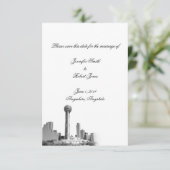 Dallas Destination Wedding Save the Date (Staand voorkant)
