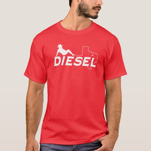 Dallas Diesel Softball Mudflap Man T-Shirt (Voorkant)
