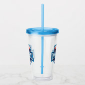 Dallas Dodgeball Logo Acryltumbler Acryl Drinkbeker (Rechts)