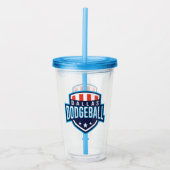 Dallas Dodgeball Logo Acryltumbler Acryl Drinkbeker (Voorkant)
