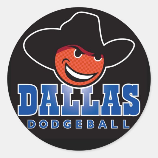 Dallas Dodgeball Logo Stickers (Voorkant)