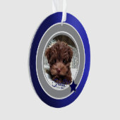 Dallas Dog Fan  Customizable Ornament (voorkant)