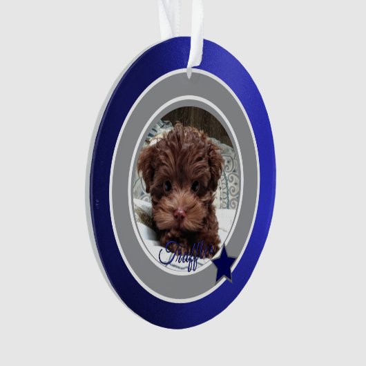 Dallas Dog Fan  Customizable Ornament (voorkant)